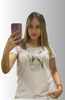 T-SHIRT DONNA STAMPA REGULAR COTONE PURO MANICA CORTE  LOSAN ART. LWMAPO105-25022
