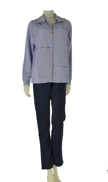 TUTA DONNA CAMPANOLO GARZATA FULL ZIP TASCHE PANTALONE ART. 8E76257
