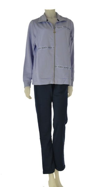 TUTA DONNA CAMPANOLO GARZATA FULL ZIP TASCHE PANTALONE ART. 8E76257