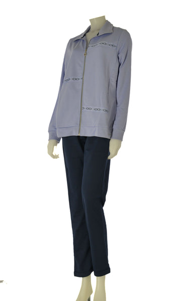TUTA DONNA CAMPANOLO GARZATA FULL ZIP TASCHE PANTALONE ART. 8E76257