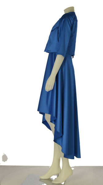 COMPLETO ELEGANTE DONNA GABRIELLA ABITO COPRISPALLA RASO CERIMONIA ART. LENU