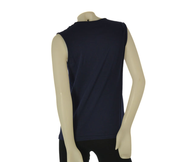 MAGLIA DONNA GAIA B SMANICATA SCOLLO A V INSERTI COTONE ART. 133