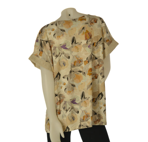 T-SHIRT DONNA GAIA PIU TAGLIE OVER FANTASIA VISCOSA ART. 500