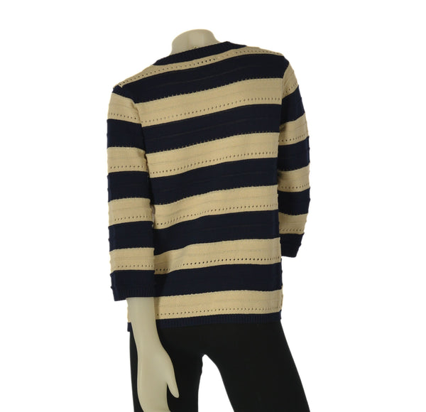 MAGLIONE DONNA GAIA B MODELLO MANICHE 3/4 GIROCOLLO LAVORATO COTONE ART. 256