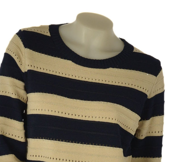 MAGLIONE DONNA GAIA B MODELLO MANICHE 3/4 GIROCOLLO LAVORATO COTONE ART. 256