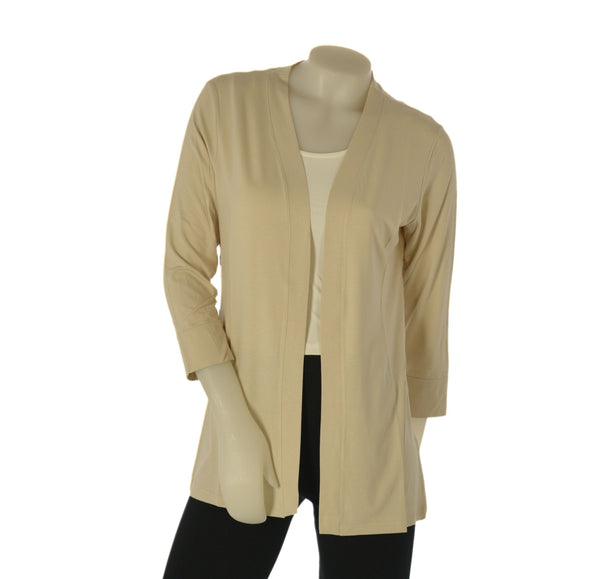 CARDIGAN DONNA GAIA B SENZA ALLACCIATURA MANICHE 3/4 VISCOSA ART. 600