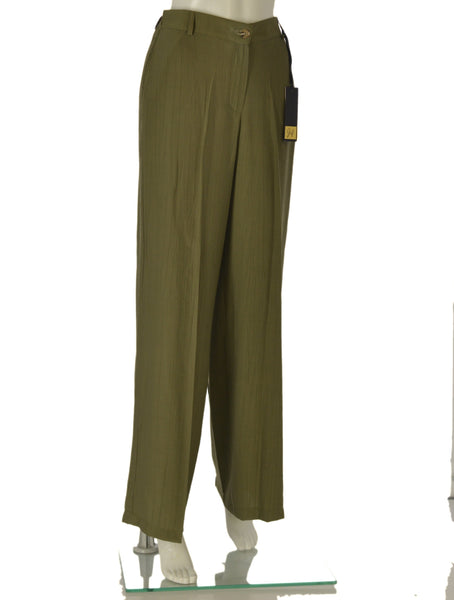 PANTALONE DONNA GRIFFAI BOTTONE ZIP TASCHE LARGO MORBIDO LEGGERO ART.7868