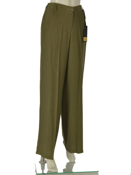 PANTALONE DONNA GRIFFAI BOTTONE ZIP TASCHE LARGO MORBIDO LEGGERO ART.7868