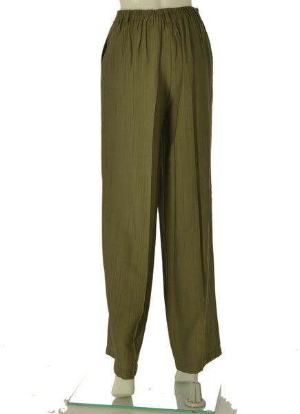 PANTALONE DONNA GRIFFAI BOTTONE ZIP TASCHE LARGO MORBIDO LEGGERO ART.7868