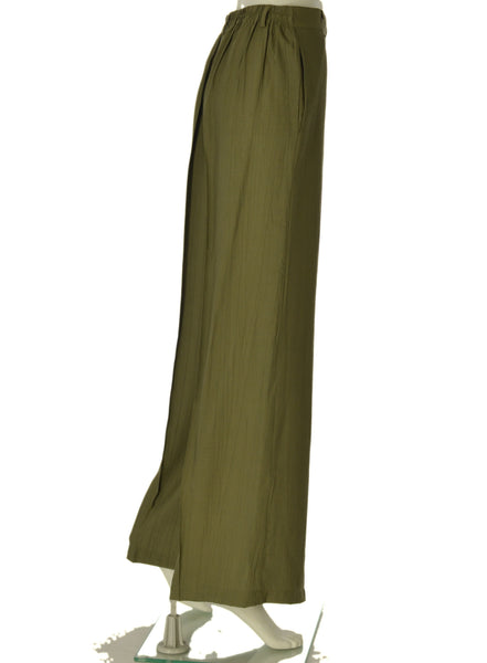 PANTALONE DONNA GRIFFAI BOTTONE ZIP TASCHE LARGO MORBIDO LEGGERO ART.7868