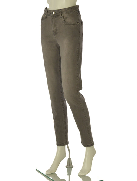 JEANS DONNA EMANUELA COSTA ZIP BOTTONE PASSANTI TASCHE STRASS CAPRI ART.EC6883