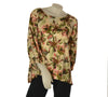 BLUSA DONNA CONFORMATA ELISA CASTELLI GIROCOLO MANICA TRE QUARTI ELASTICO FIORI MORBIDA ART.150019
