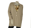 CARDIGAN DONNA CONFORMARO SILCO BOTTONI COLLETTO SPACCHETTI COMODO ART.561