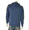 FELPA UOMO SCUOLA NAUTICA ITALIANA GARZATA ZIP CAPPUCCIO TASCHE POLSINI FASCIA BANDA LOGO ART.162706
