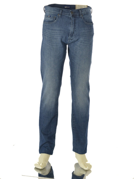 JEANS UOMO LEGGERO ZIP BOTTONE CINQUE TASCHE REGOLARE MARCA GAS ART.ALBERT