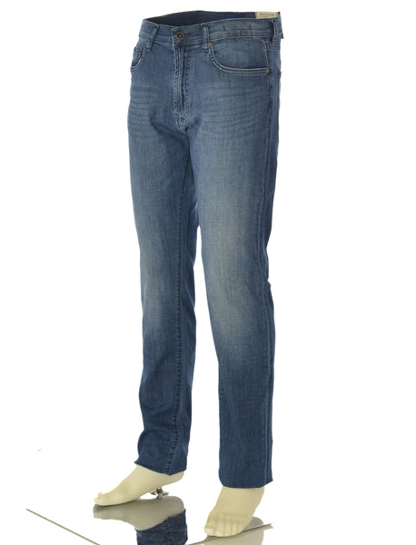 JEANS UOMO LEGGERO ZIP BOTTONE CINQUE TASCHE REGOLARE MARCA GAS ART.ALBERT