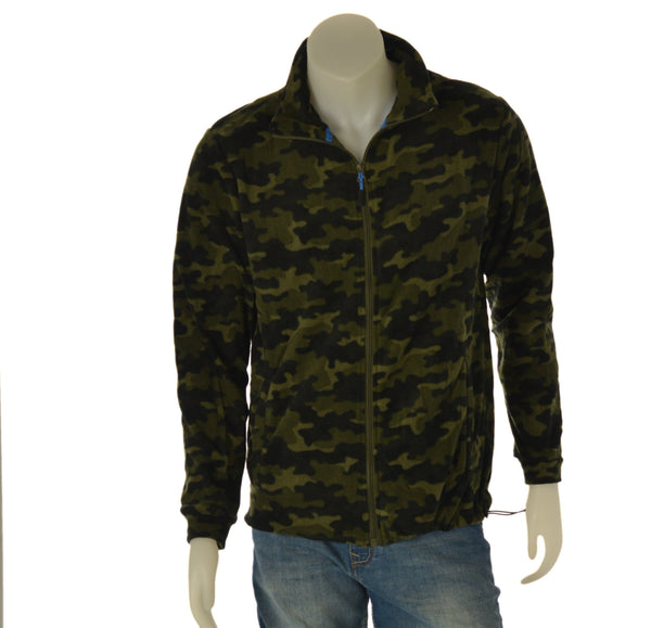 MICRO PILE UOMO RAGAZZO ZIP TASCHE MIMETICO MILITARE MARCA HENRY BARROWS ART. PU0901