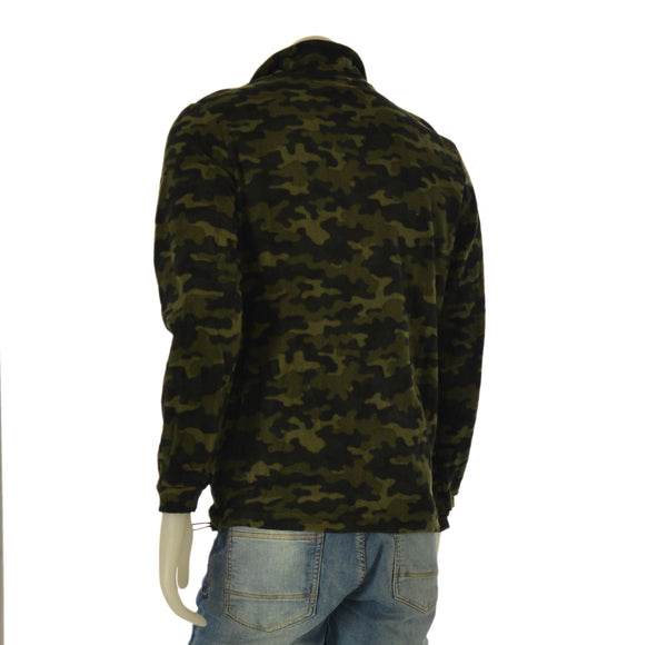 MICRO PILE UOMO RAGAZZO ZIP TASCHE MIMETICO MILITARE MARCA HENRY BARROWS ART. PU0901