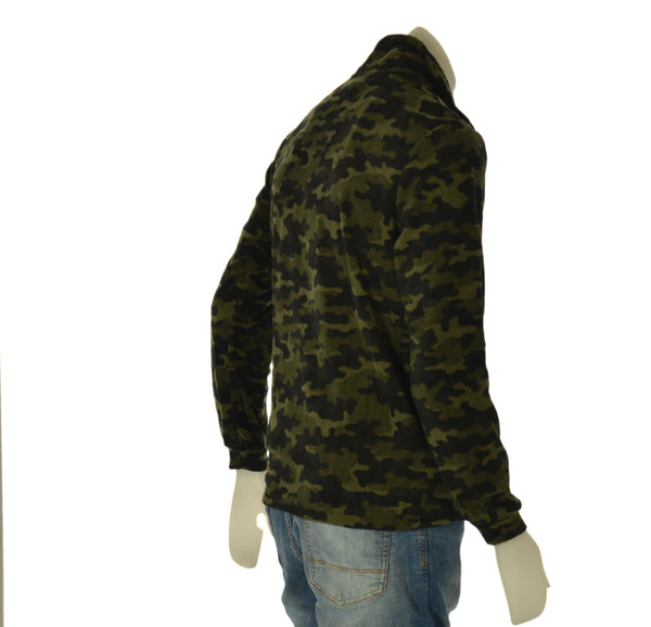 MICRO PILE UOMO RAGAZZO ZIP TASCHE MIMETICO MILITARE MARCA HENRY BARROWS ART. PU0901