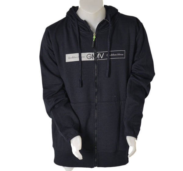 FELPA UOMO ZIP POLSINI FASCIA LOGO MARCA  GIANMARCO VENTURI ART.GM0020