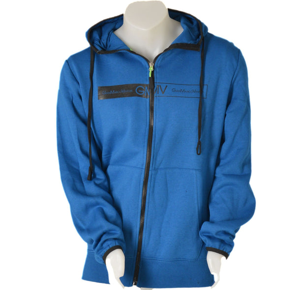 FELPA UOMO ZIP POLSINI FASCIA LOGO MARCA  GIANMARCO VENTURI ART.GM0020