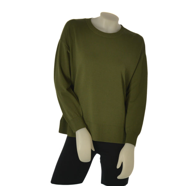 MAGLIA DONNA GRIFFAI GIROCOLLO POLSINI SPACCHETTI ART.7608