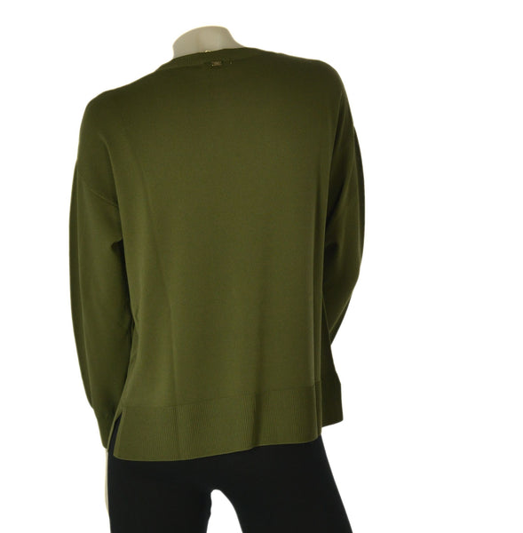 MAGLIA DONNA GRIFFAI GIROCOLLO POLSINI SPACCHETTI ART.7608
