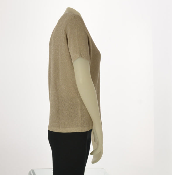 MAGLIA DONNA GRIFFAI SCOLLO MANICA SCESA COSTINA LUREX ART.7658