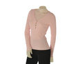MAGLIA DONNA GRIFFAI MANICA LUNGA COSTINE APPLICAZIONI SCOLLO V VISCOSA ART. DGP7635