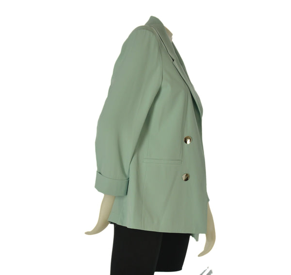 GIACCA DONNA PERLA SEMI FODERATA LUNGA RISVOLTI TASCHE ART. CORINNA 2687