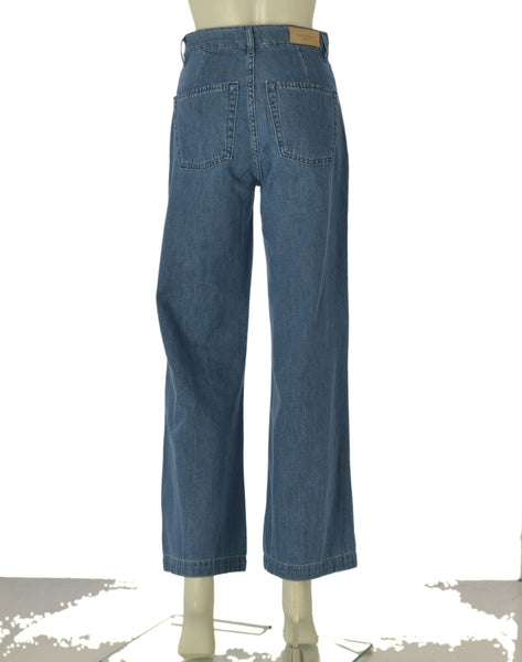 JEANS DONNA LAURA BIAGIOTTI PALAZZO TASCHE ZIP COTONE ART. D26B STEFANIA