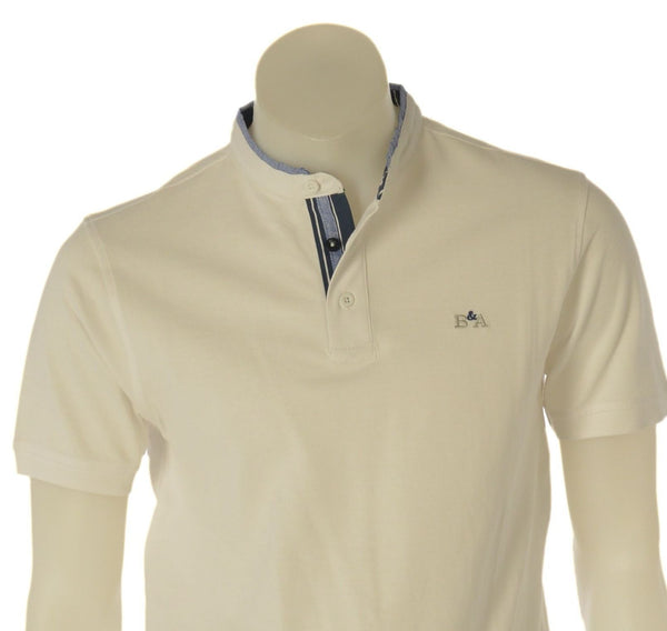 T-SHIRT BACI & ABBRACCI COLLO COREANA MANICA CORTA BOTTONI COTONE PIQUE ART. BAT1068