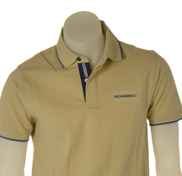 POLO UOMO BACI & ABBRACCI MANICA CORTA PIQUE COTONE LOGO ART. BAT1059