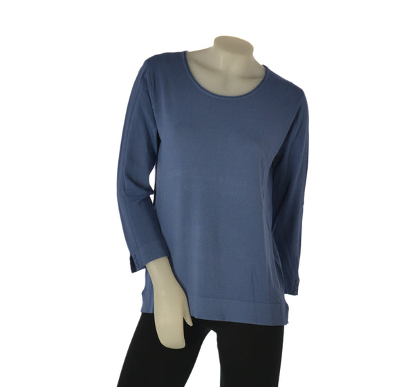 MAGLIA DONNA GAIA B GIROCOLLO MANICA LUNGA SPACCHI VISCOSA ART. 271