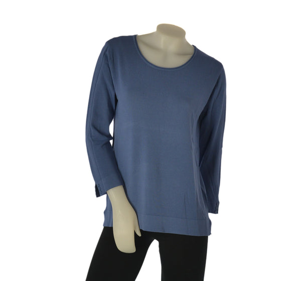 MAGLIA DONNA GAIA B GIROCOLLO MANICA LUNGA SPACCHI VISCOSA ART. 271