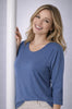MAGLIA DONNA GAIA B GIROCOLLO MANICA LUNGA SPACCHI VISCOSA ART. 271