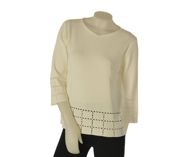 MAGLIA DONNA GAIA B. SCOLLO V MANICHE 3/4 VISCOSA ART. 264