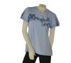 T-SHIRT DONNA GAIA B. GIROCOLLO MANICHE CORTE CAMPANA APPLICAZIONI COTONE ART. 127