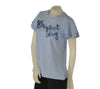 T-SHIRT DONNA GAIA B. GIROCOLLO MANICHE CORTE CAMPANA APPLICAZIONI COTONE ART. 127