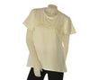 T-SHIRT DONNA GAIA B. GIROCOLLO MANICHE CORTE CAMPANA APPLICAZIONI COTONE ART. 127
