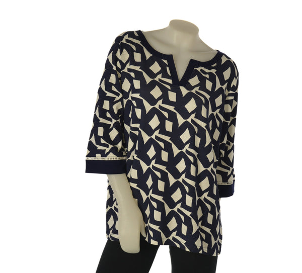 MAGLIA DONNA GAIA PIU TAGLIE OVER FANTASIA MANICHE 3/4 VISCOSA ART. 528