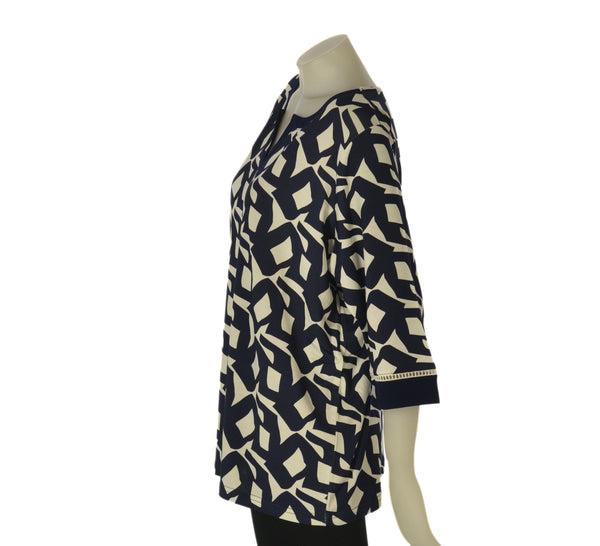 MAGLIA DONNA GAIA PIU TAGLIE OVER FANTASIA MANICHE 3/4 VISCOSA ART. 528