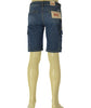 BERMUDA UOMO RIFLE DENIM TASCHE CARGO ELASTICIZZATO ART. RF414