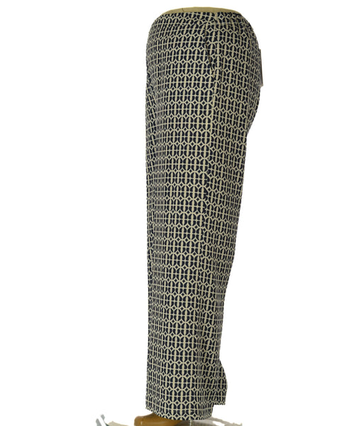 PANTALONE DONNA ELISA CASTELLI TAGLIE OVER PALAZZO FANTASIA TASCHE ZIP ART. 18080