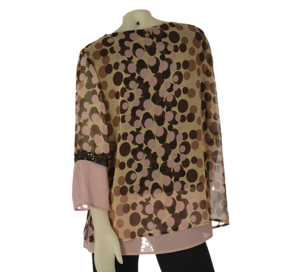 CASACCA DONNA PERLA TAGLIE OVER FANTASIA DOPPIATA GIROCOLLO PAILLETTES SPACCHI ART. EVA OVER