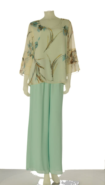 COMPLETO ELEGANTE DONNA GABRIELLA PANTALONE CASACCA DOPPIATO FANTASIA ART. 51PINDA