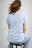 T-SHIRT  DONNA PURO COTONE IO DI PIU STAMPA GIROCOLLON ART IP0062