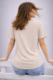 T-SHIT  DONNA PURO LINEA BASILE COTONE MEZZA MANICA CON STAMPA ART BEW234