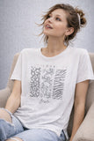 T-SHIT LINEA BASILE PURO COTONE MEZZE MANICHE ART BEW249