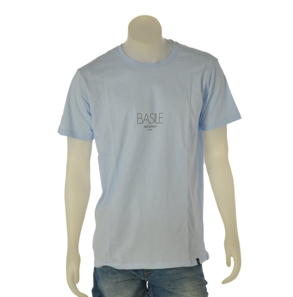 T-SHIRT UOMO BASILE JERSEY COTONE MANICA CORTA STAMPA ART. BE0280